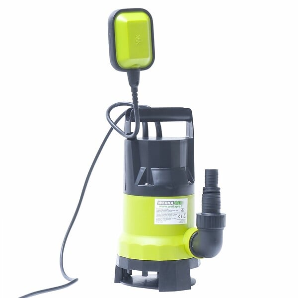 WERKAPRO - Pompe immergée tous usages   400w  avec flotteur - large
