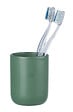 WENKO - Gobelet à dents céramique Olinda - Vert - 250 ml - vignette