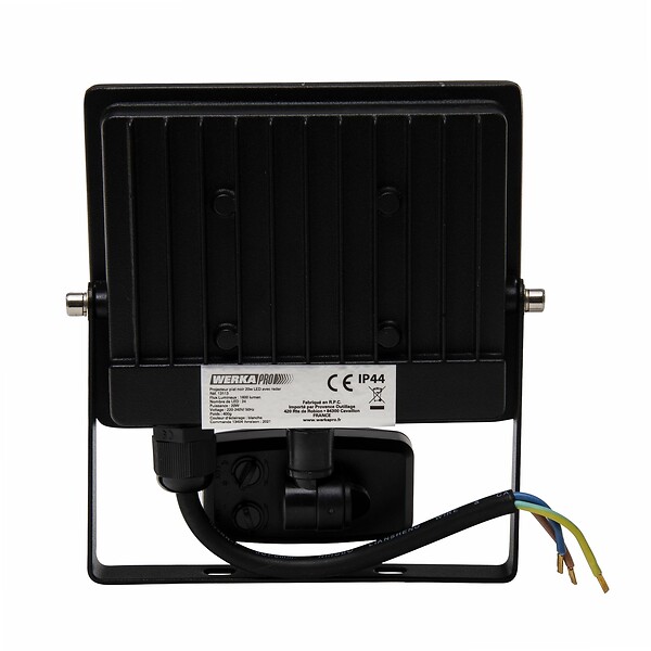 WERKAPRO - Projecteur radar plat à led  20 Watts (24 leds, 1600 lumens) - large