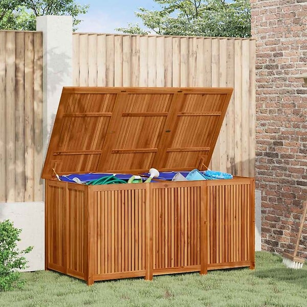 VIDAXL - vidaXL Boîte de rangement de jardin 150x80x75 cm bois massif d'acacia - large