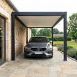 DIRECT-ABRIS - Carport Aluminium 330 x 563 cm PRESTON - 18 m2 - Hauteur : 255 - 1 Voiture - Abri Voiture Autoportant - Sans Déclaration Travaux - vignette