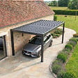 DIRECT-ABRIS - Carport Aluminium 330 x 563 cm PRESTON - 18 m2 - Hauteur : 255 - 1 Voiture - Abri Voiture Autoportant - Sans Déclaration Travaux - vignette