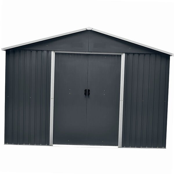WERKAPRO - Abri jardin en métal 6,90m2  2,60 x 2,79 x H2,02m - large