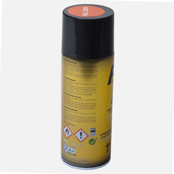 FM SPRAY - Bombe de peinture orange pur 400ml Orangé pur - RAL 2004 Orangé pur - RAL 2004 - large