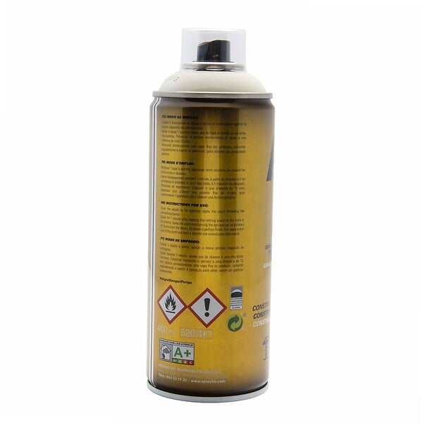 FM SPRAY - Bombe de peinture blanc 400ml Blanc perlé - RAL 1013 - large