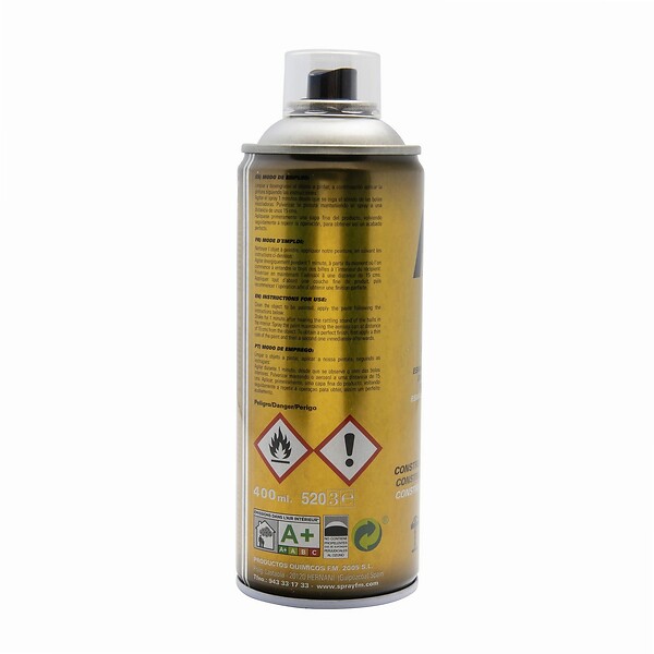 FM SPRAY - Bombe de peinture gris 400ml Gris clair - RAL 7035 - large