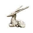 DECORIALE - Statue renard attentif h.37cm - vignette