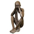 DECORIALE - Tristan assis 1/2 rouille h.86cm - vignette