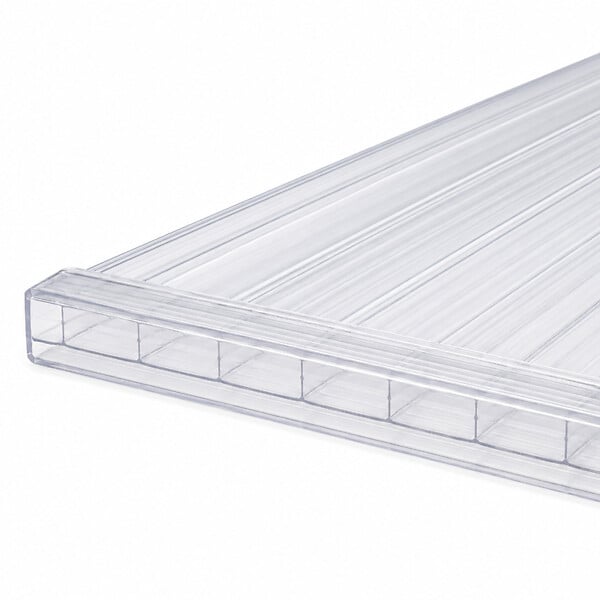 MCCOVER - Profil polycarbonate de bordure et obturation Transparent, ep.4 mm, L.210 cm - large