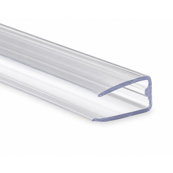 MCCOVER - Profil polycarbonate de bordure et obturation Transparent, ep.6 mm, L.210 cm - large