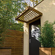 KORDO - Auvent en sapin épicéa - H.43xL.120xP.80cm - vignette