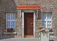 KORDO - Auvent 1 pan pour porte d'entrée sans couverture - Epicéa - vignette