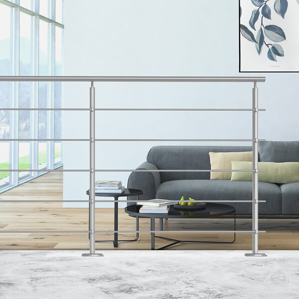 KORDO - Pack 2m prestio gris karako fixation à plat - large