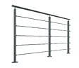KORDO - Poteau prestio anthracite fixation à plat - vignette