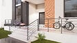 KORDO - Poteau prestio anthracite fixation à plat - vignette