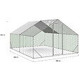 ID MARKET - Enclos poulailler 12 m² parc grillagé 4x3 M acier galvanisé - vignette