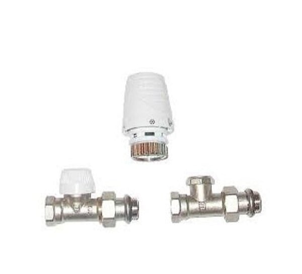 HONEYWELL - Kit complet corps et tête thermostatique - Kit corps droit 1/2"- réf : VTL3030DS15 - HONEYWELL - large