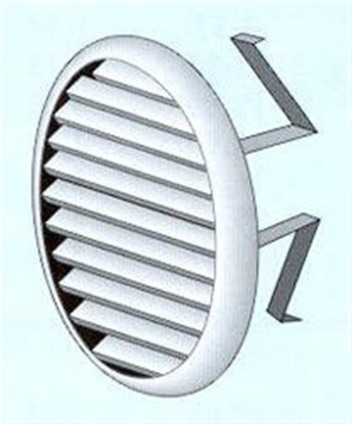 WAVIN - Grille de ventilation ronde avec moustiquaire - Diamètre ext: 175 mm pour tube 110-160- réf : 3025794 - WAVIN - large