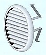 WAVIN - Grille de ventilation ronde avec moustiquaire - Diamètre ext: 175 mm pour tube 110-160- réf : 3025794 - WAVIN - vignette