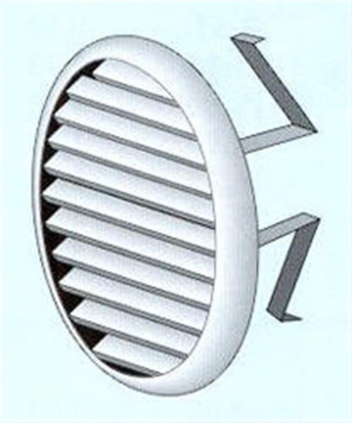 WAVIN - Grille de ventilation ronde avec moustiquaire - Diamètre ext: 135 mm pour tube 80-100- réf : 3025795 - WAVIN - large