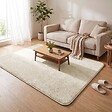 VOUNOT - Tapis de salon poils ras doux antiderapant 140x200cm uni beige - vignette