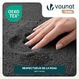 VOUNOT - Tapis de salon poils ras doux antiderapant 160x230cm uni anthracite - vignette