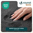 VOUNOT - Tapis de salon poils ras doux antiderapant 240x340cm uni anthracite - vignette