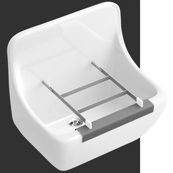 VILLEROY & BOCH - Déversoir O.NOVO - Largeur: 450 mm - Profondeur: 350 mm - Hauteur: 400 mm - BLANC- réf : 69120101 - VILLEROY ET BOCH - large