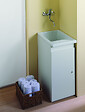 INDUSA - Bac à laver RIBA - Dimensions : 74 x 64 cm - Profondeur de la cuve 33 cm - couleur : blanc brillant- réf : 108630004 - INDUSA - vignette