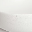 KERRA - Vasque à poser ronde en céramique GRANA blanc mat effet granit Ø41,5 cm - vignette