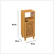 5 FIVE SIMPLY SMART - Meuble colonne 1 porte "Sicela" bambou - vignette