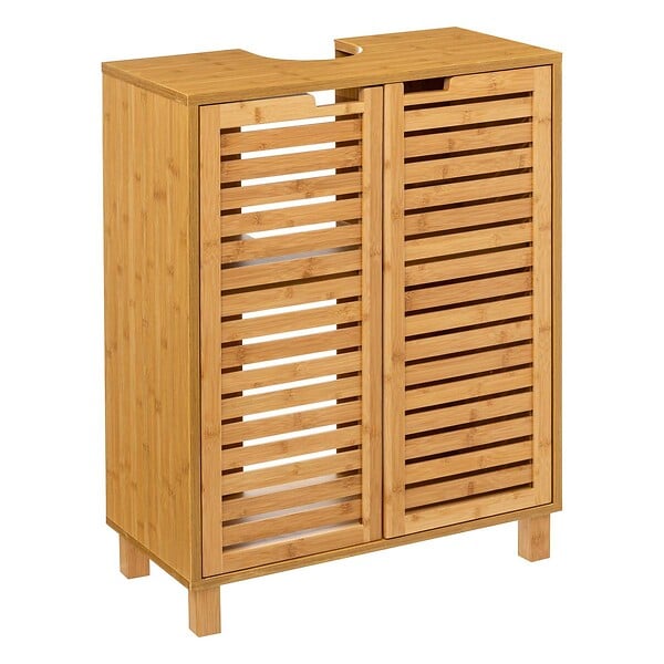 5 FIVE SIMPLY SMART - Meuble bas sous lavabo "Sicela" bambou - large