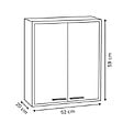 5 FIVE SIMPLY SMART - Meuble haut 2 portes Come bois et effet marbre - vignette