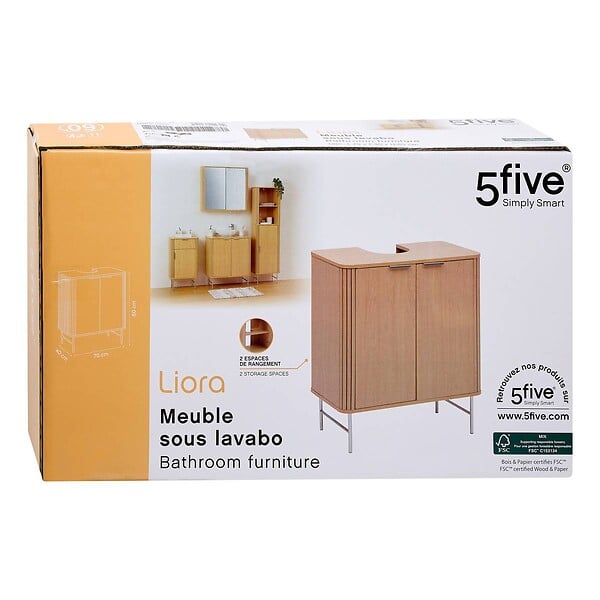 5 FIVE SIMPLY SMART - Meuble sous-lavabo 2 portes - large