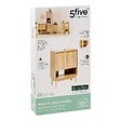 5 FIVE SIMPLY SMART - Meuble sous-lavabo Abana 2 portes bois clair - vignette