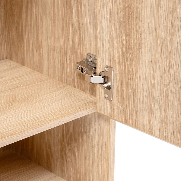 5 FIVE SIMPLY SMART - Meuble sous-lavabo Abana 2 portes bois clair - large