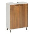 5 FIVE SIMPLY SMART - Meuble sous-lavabo Come 2 portes bois et effet marbre - vignette