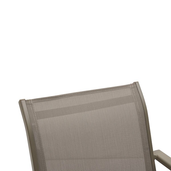 HESPERIDE - Fauteuil de jardin empilable Essentia noisette/café - large