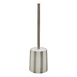 5 FIVE SIMPLY SMART - Brosse wc Strio rayures vert céladon - vignette