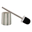 5 FIVE SIMPLY SMART - Brosse wc Strio rayures vert céladon - vignette