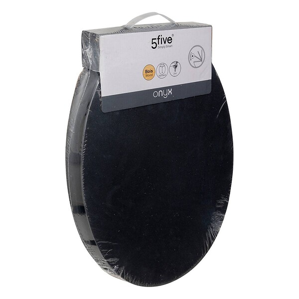 5 FIVE SIMPLY SMART - Abattant WC "Onyx" ardoise - large