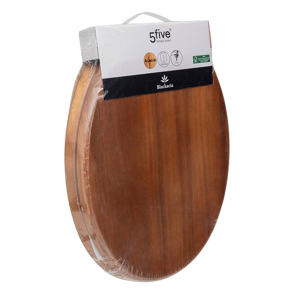 5 FIVE SIMPLY SMART - Abattant WC "Blackacia" en acacia - large