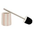 5 FIVE SIMPLY SMART - Brosse wc Strio rayures rose - vignette
