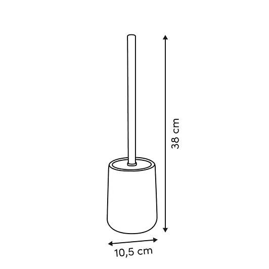 5 FIVE SIMPLY SMART - Brosse wc Strio rayures rose - large