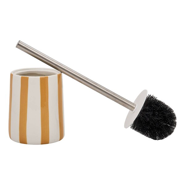 5 FIVE SIMPLY SMART - Brosse wc Strio rayures orange blé - large