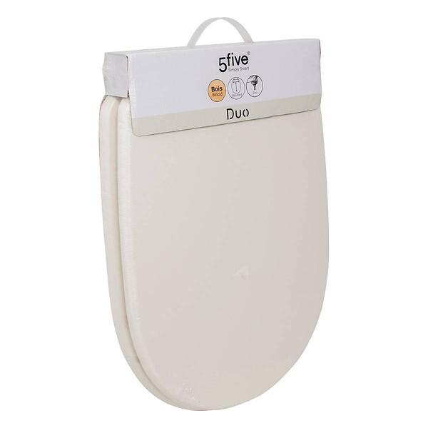 5 FIVE SIMPLY SMART - Abattant WC "Duo" ivoire - large
