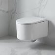 GROHE - Pack WC Bâti Rapid SL + WC sans bride SAT Vortex + Abattant SoftClose + Plaque chrome + Set d'habillage (ARENADELANOTQSB) - vignette