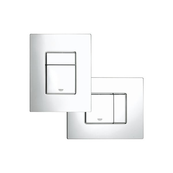 SWISS AQUA TECHNOLOGIES - Pack WC Bâti autoportant + WC sans bride Vortex SAT Fusion + Abattant softclose + Plaque Chrome - large