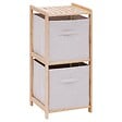 5 FIVE SIMPLY SMART - Etagère 2 niveaux Tidy Box bois clair - vignette