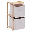 5 FIVE SIMPLY SMART - Etagère 2 niveaux Tidy Box bois clair - vignette